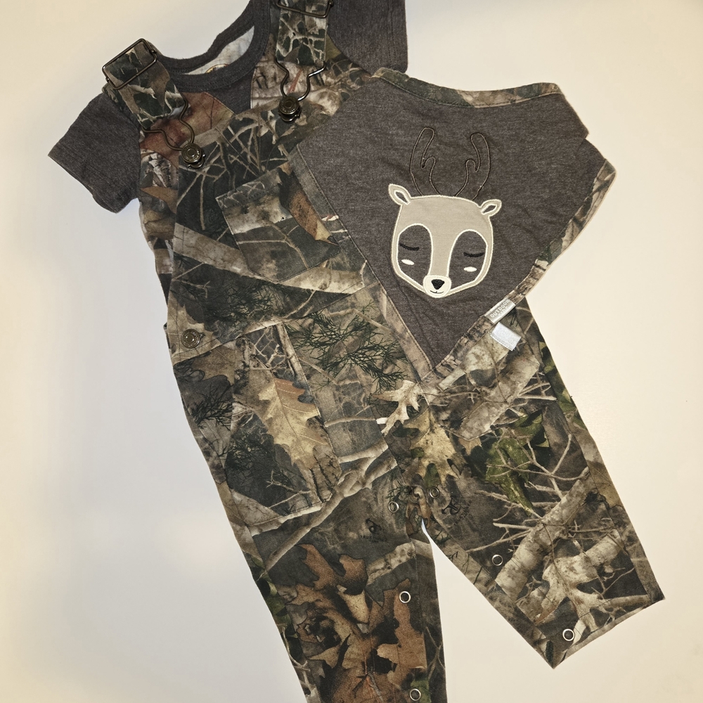 Bass Pro Shops Camo and Gray Kids Matching Set